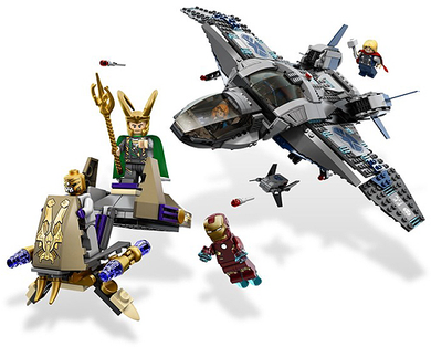 LEGO Marvel Superheroes 6869 Quinjet Aerial Battle, Retired, Certified in white box, Used