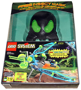 6909/6907 LEGO Insectoids Sonic Stinger w/Insectoid Mask Certified in OG Box Retired