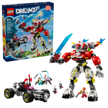 71497 LEGO® Cooper's Tiger Mech & Zero's Hot Rod Car