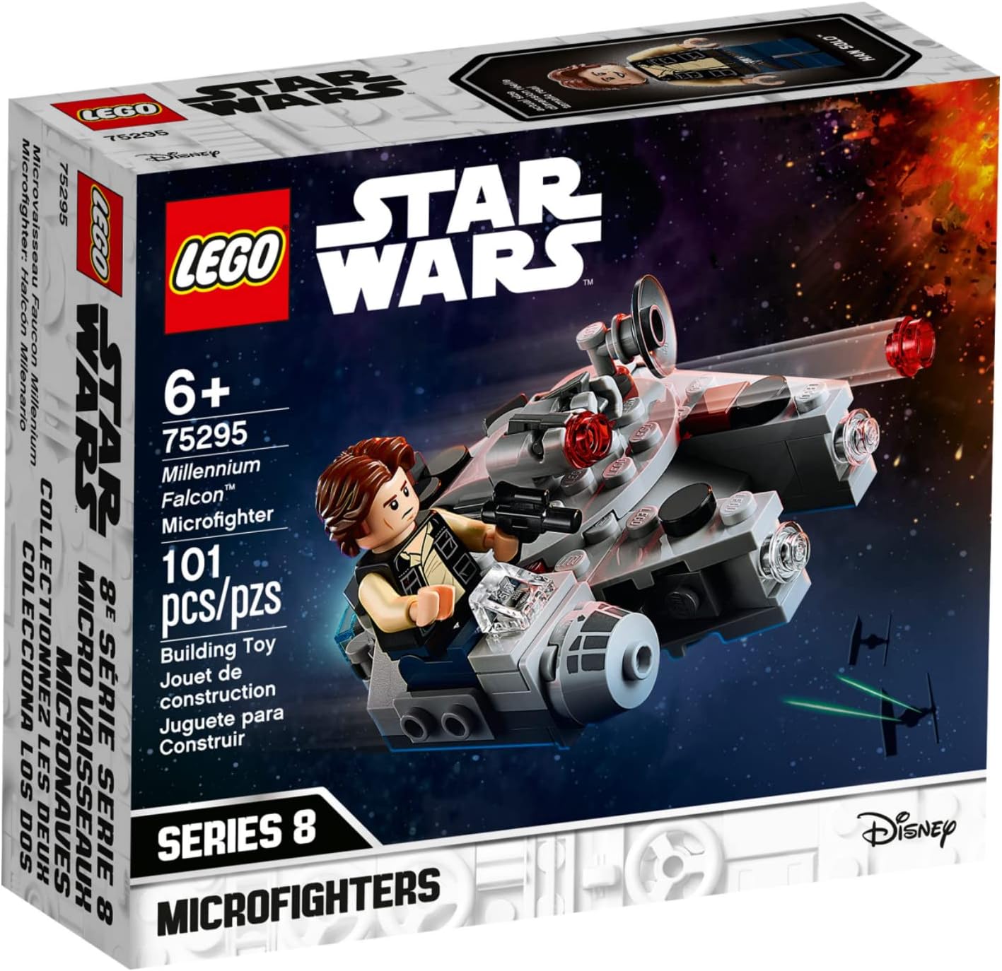 75295 Millennium Falcon Microfighter, Retired, Certified in White