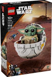 75403 Grogu with Hover Pram, Certified in white box, Pre-Owned