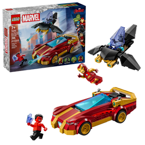 76310 LEGO® Iron Man Car & Black Panther vs. Red Hul