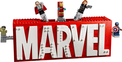 76313 MARVEL Logo & Minifigures, Certified in white box, Pre-Owned
