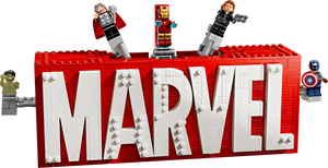 76313 MARVEL Logo & Minifigures, Certified in white box, Pre-Owned