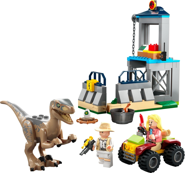 LEGO Jurassic Park 76957 Velociraptor Escape, Certified, Pre-Owned