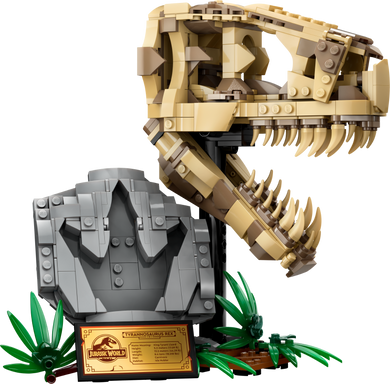 LEGO Jurassic World 76964 Dinosaur Fossils: T. rex Skull, Certified in Plain White Box, Pre-Owned