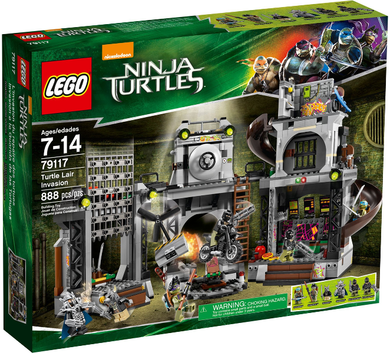 LEGO Teenage Mutant Ninja Turtles 79117 Turtle Lair Invasion, Retired, Certified, Pre-Owned