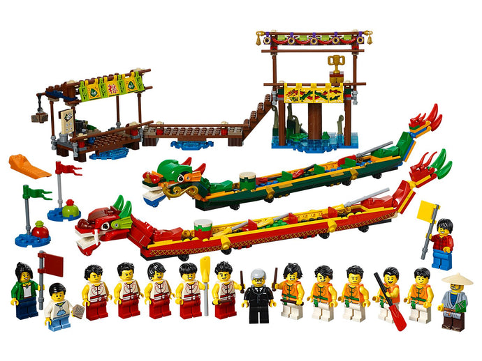 LEGO 80103 Dragon Boat Race, Retired, Certified in White Box, Pre-Owned