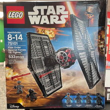 First Order Special Forces TIE Fighter Star Wars LEGO 75101 NIB Retired Box crushed on right side