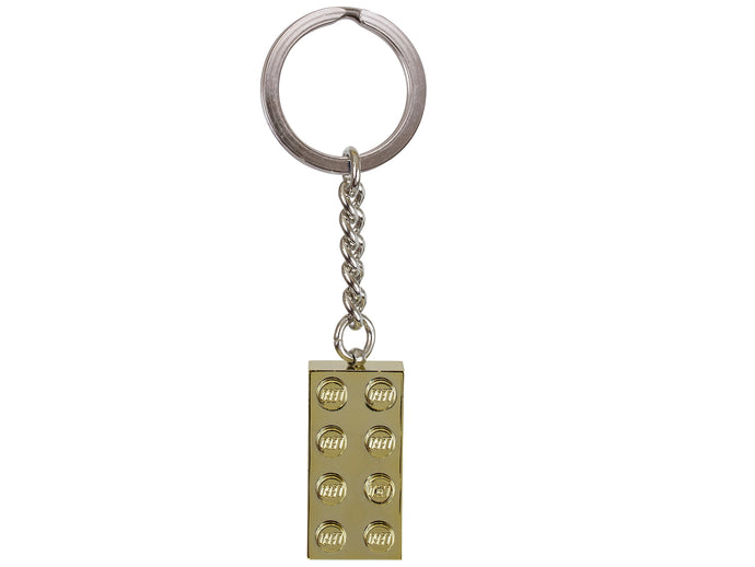 Keychain Gold LEGO 2x4 Brick - LEGO 850808