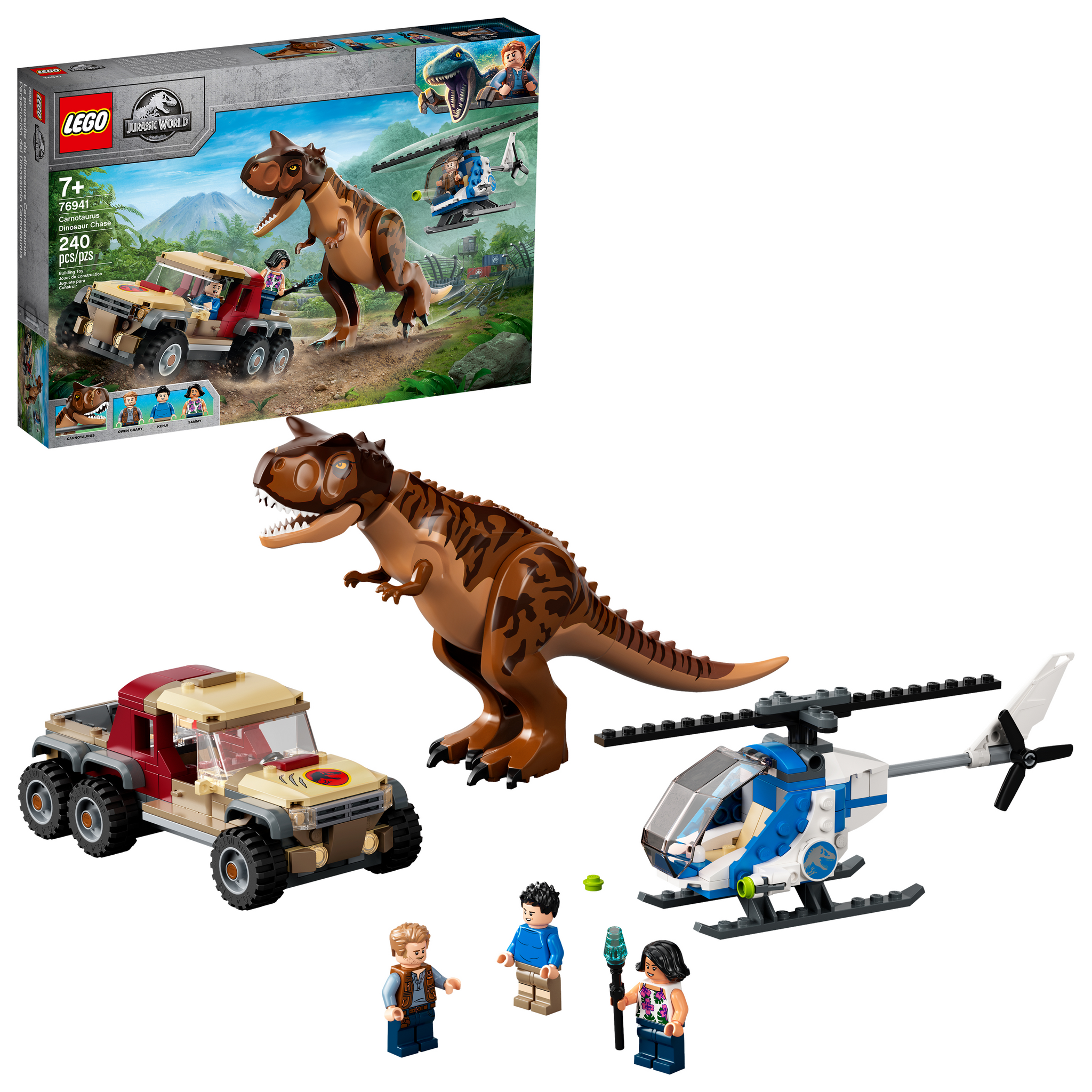 76941 Carnotaurus Dinosaur Chase, Retired, NIB – Bricks and