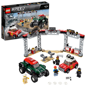 1967 Mini Cooper S Rally and 2018 MINI John Cooper Works Buggy LEGO Bricks and Minifigs Huntsville AL