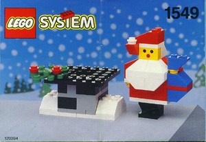 LEGO System 1549 Santa and Chimney, retired, certified, used