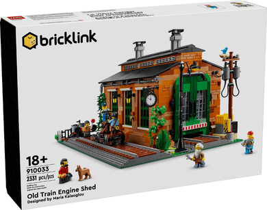 LEGO Bricklink 910033 Old Train Engine Shed, NIB, Retired (Limited Edition!)