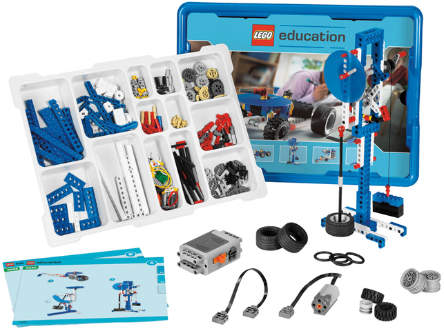 LEGO education 9686 Simple and Motorized Mechanisms Base Set (Simple & Powered Machines Set), (New Open Box, All Bags Sealed Inside), Retired