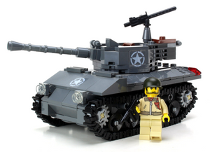 LEGO Tank Build with Figure