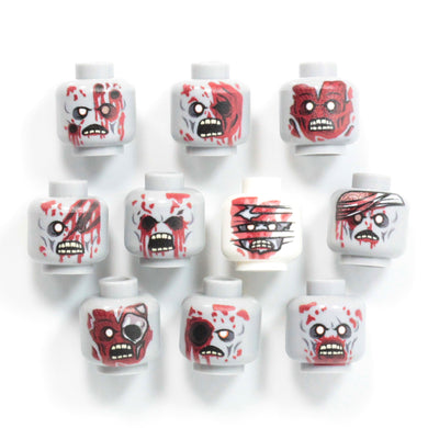 Brick Tactical Zombie Gore Head Pack Custom Heads
