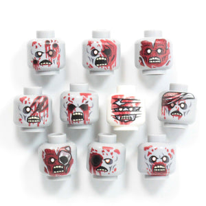 Brick Tactical Zombie Gore Head Pack Custom Heads