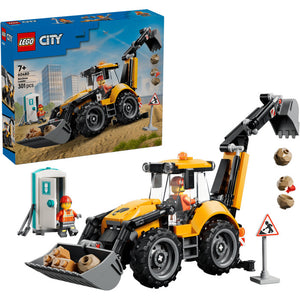 60480 Yellow Backhoe Loader