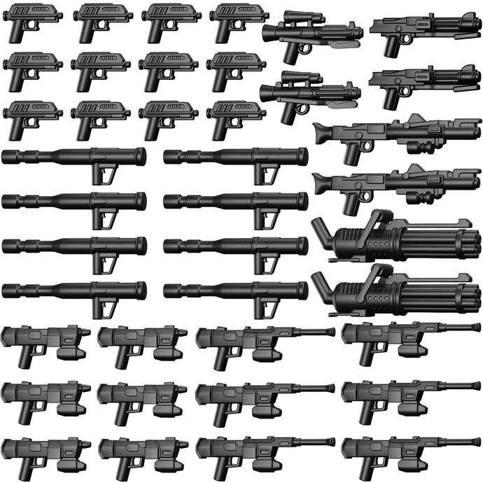 Brick Tactical Heavy Trooper Blaster Pack (x40 Weapons) Custom Weapons
