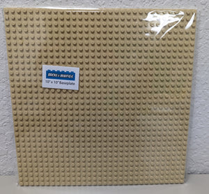 BAM Baseplate 32X32 10" - Tan 100% LEGO® Compatible
