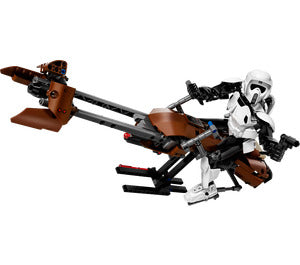 75532 Scout Trooper & Speeder Bike, Retired, Certified in white box, pre-Owned