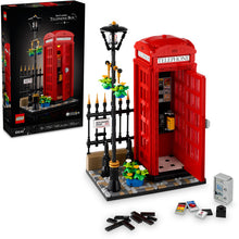 21347 Red London Telephone Box, New - Open Box