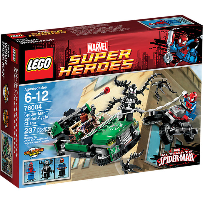 76004 Spider-Man: Spider-Cycle Chase, Retired, NIB