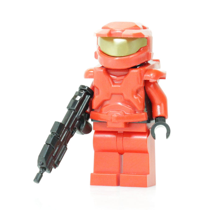 Brick Tactical Red Space Marine Custom Figure