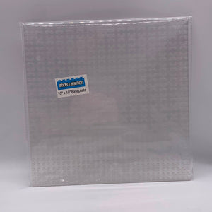 BAM Baseplate 32X32 10" - Clear 100% LEGO® Compatible