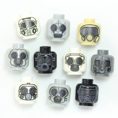 Brick Tactical Gas Mask Head Pack Custom Heads