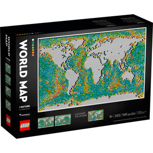 31203 World Map, Retired, New - Open Box