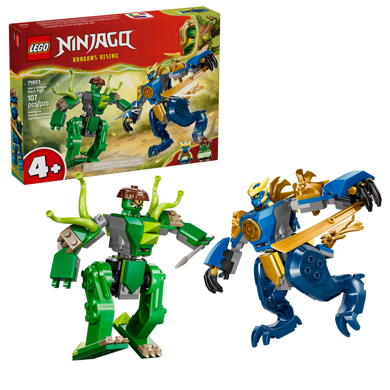 シャイニートレジャー　10p 71853 Jay's Dragon Mech Fight – Bricks and Minifigs Huntsville AL