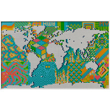 31203 World Map, Retired, New - Open Box