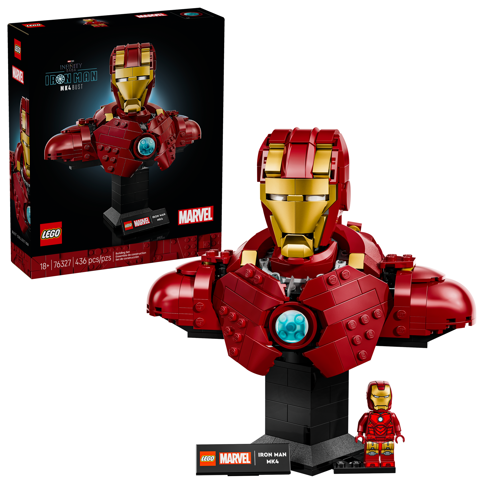 76327 Iron Man Bust, Certified in white box, Pre-Owned – Bricks