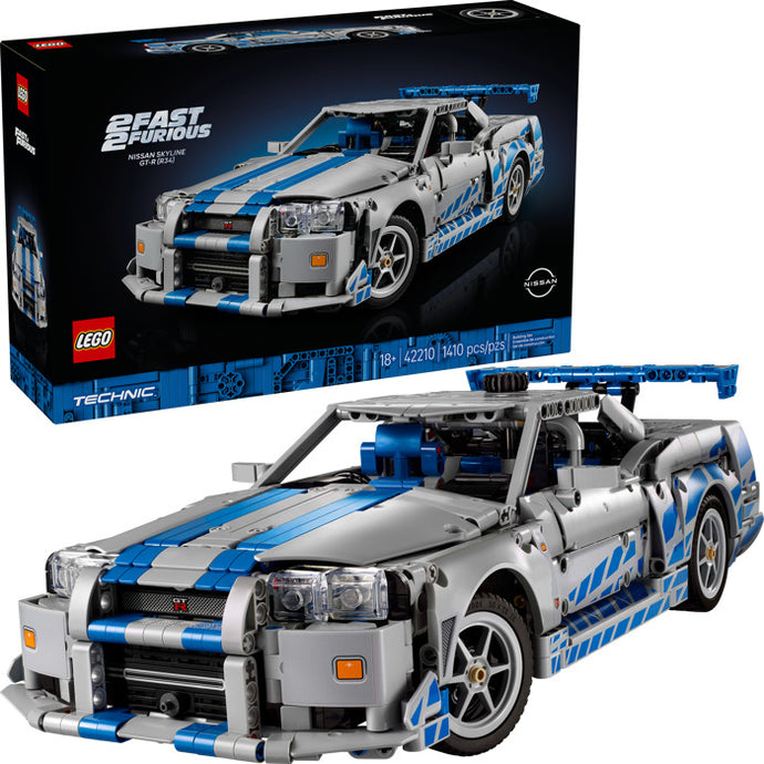 LEGO 42210 2 Fast 2 Furious Nissan Skyline GT-R R34 Car