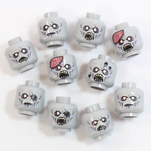 Brick Tactical Zombie Head Pack Custom Heads