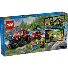 60412 4x4 Fire Truck with Rescue Boat