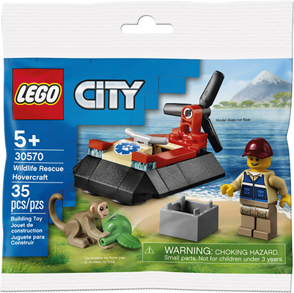 LEGO 30570 Wildlife Rescue Hovercraft polybag, Retired, NIB