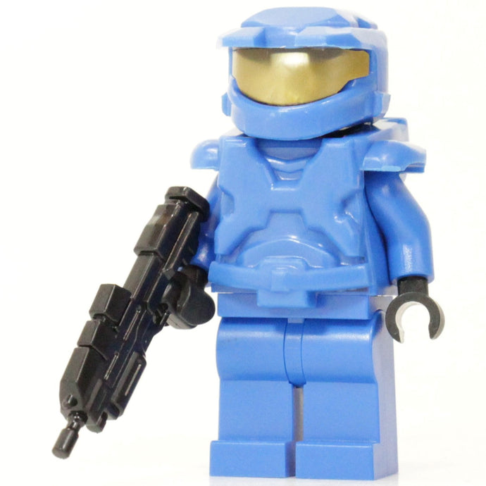 Brick Tactical Blue Space Marine Custom Figure