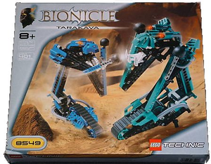 8549-R TARAKAVA Bionicle New (Missing Box) in White Box, all bags still sealed.