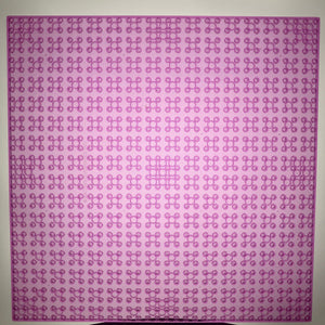 BAM Baseplate 32X32 10" - Clear Pink 100% LEGO® Compatible