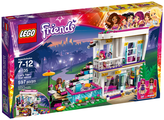 Friends Livi s Pop Star House LEGO Retired Certified Used in white