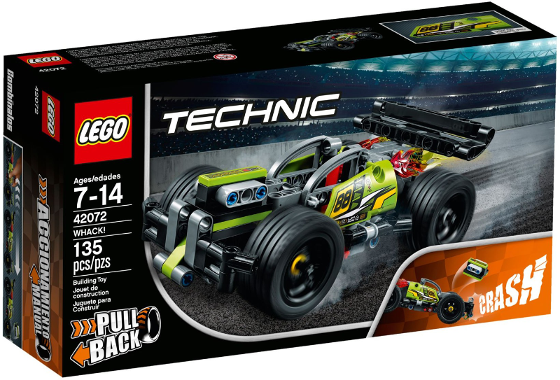 WHACK! Technic Crash Pull Back Race Car LEGO 42072 NIB Retired