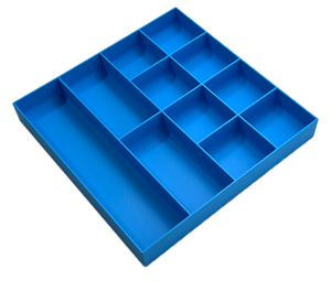 Four Pack Sorting tray for LEGO pieces 4,4,2,1 sections