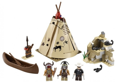The Lone Ranger Comanche Camp - Disney LEGO 79107 Certified in white box, Retired, Pre-Owned