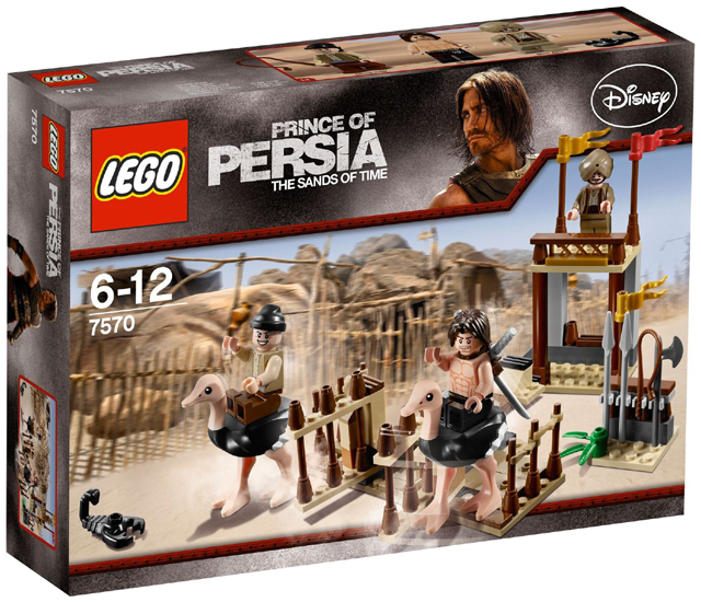 The Ostrich Race, Prince of Persia LEGO 7570 Certified (used) in original box, Retired