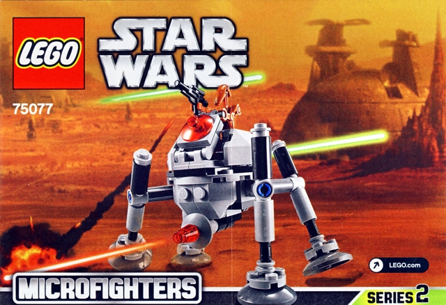 LEGO Star Wars 75077 Homing Spider Droid Retired Certified in white box