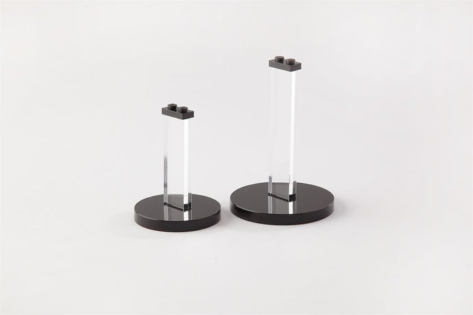 Micro Stand Round (2-pack) - Clear - Tricked Out Bricks