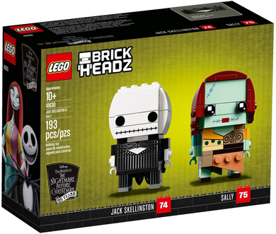 LEGO 41630 Brick Headz Nightmare Before Christmas Jack & Sally Retired (USED) Certified in white box